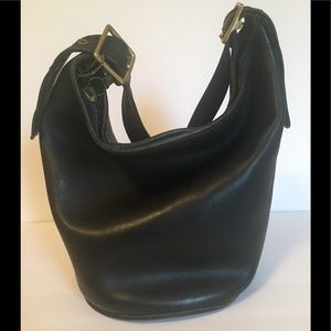 Vintage Coach Legacy Bucket Bag in Black -Classic!